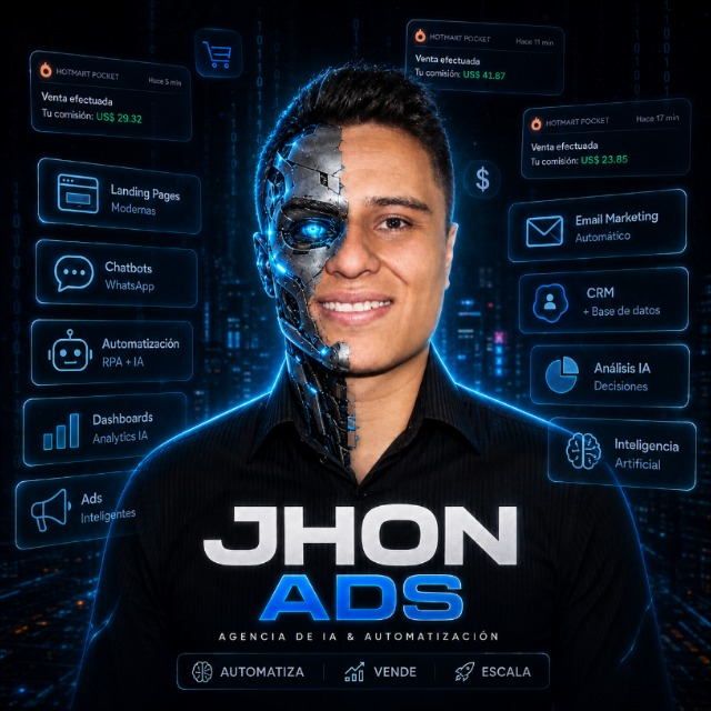 Jhon ADS, agencia de IA, automatización y SEO